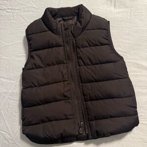 GAP Baby Black Quilted Vest